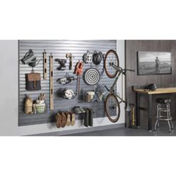 Gladiator GearWall 12 in. H x 96 in. W Slatwall Kit in Smoke (2-Pack)
