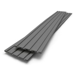 Gladiator GearWall 12 in. H x 96 in. W Slatwall Kit in Smoke (2-Pack)