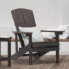 Sonkuki Recycled Plastic Coffee Weather Resistant Outdoor Adirondack Chair Single Seat (Set of 1)