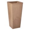 Arcadia Garden Products Contempo Tall Square 13 in. x 13 in. x 28 in. Taupe PSW Pot