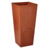 Arcadia Garden Products Contempo Tall Square 13 in. x 13 in. x 28 in. Terra Cotta PSW Pot
