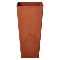 Arcadia Garden Products Contempo Tall Square 13 in. x 13 in. x 28 in. Terra Cotta PSW Pot
