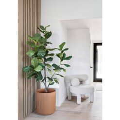Veradek Demi 20 in. Round Terracotta Plastic Planter (2 Pack)