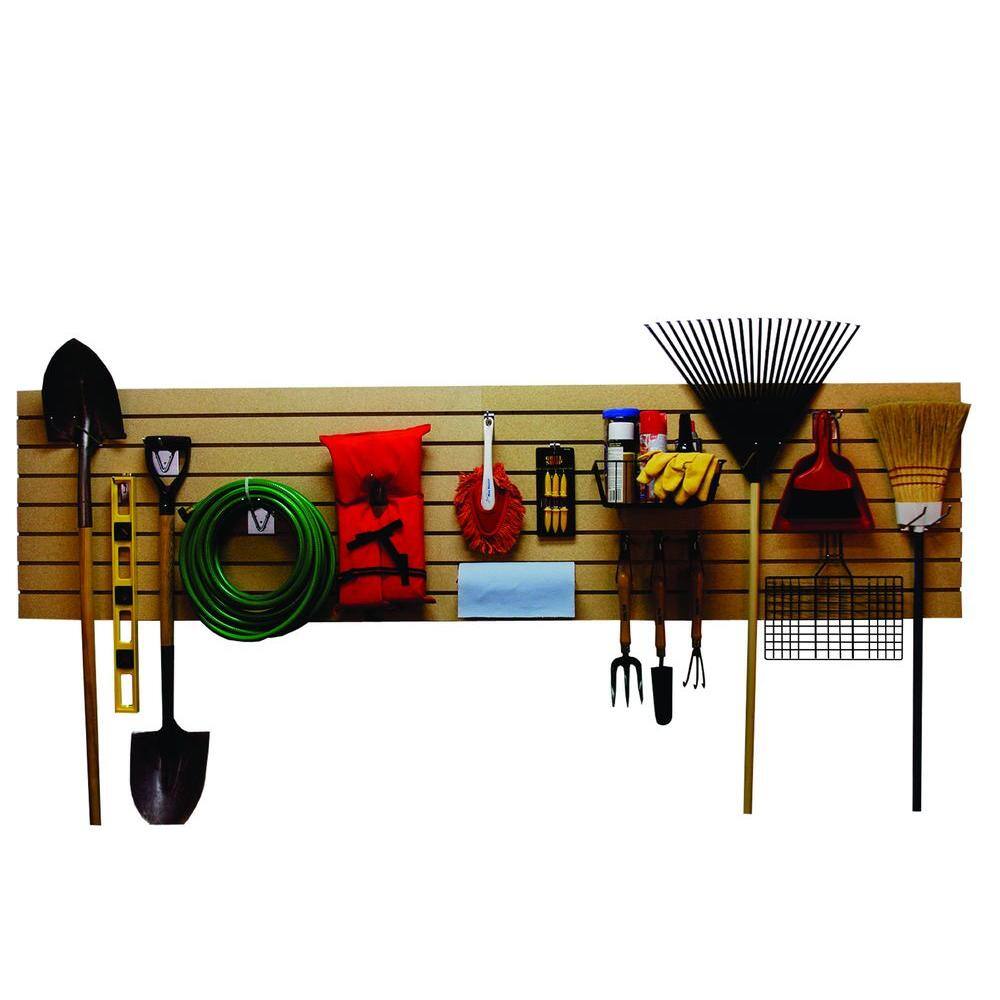 GarageEscape 2 ft. x 4 ft. Paintable Slatwall Easy Panel (2-Piece per Box)