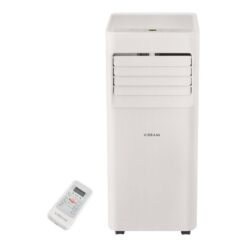 Vissani 5,000 BTU 115-Volt 3-in-1 Portable Air Conditioner Unit Cools up to 150 sq. ft. with Dehumidifier and Remote in White