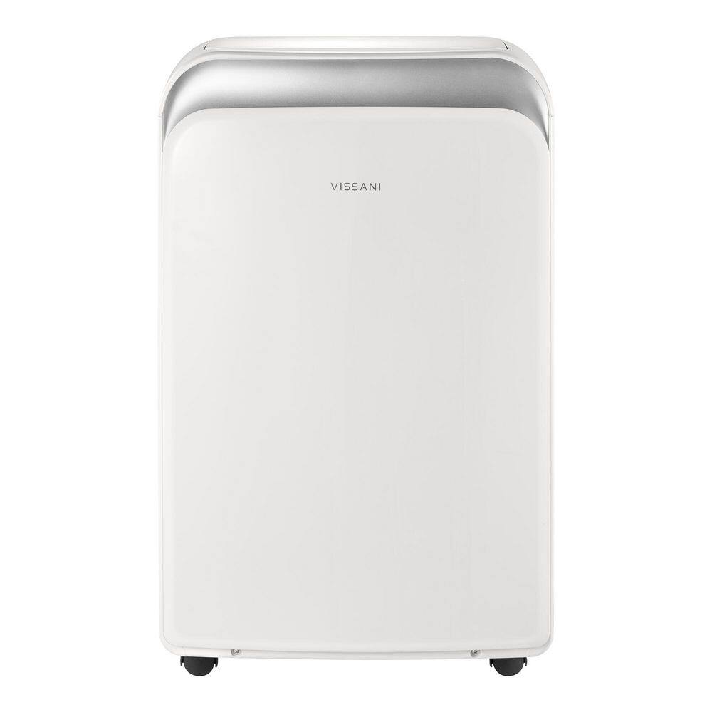 Vissani 8,000 BTU 115-Volt 3-in-1 Portable Air Conditioner for 350 sq. ft Rooms in White, Powered by Hubspace