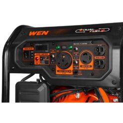 WEN 5,600-Watt Dual Fuel Portable Gasoline Generator with Wheel Kit, Electric Start, and CO Watchdog