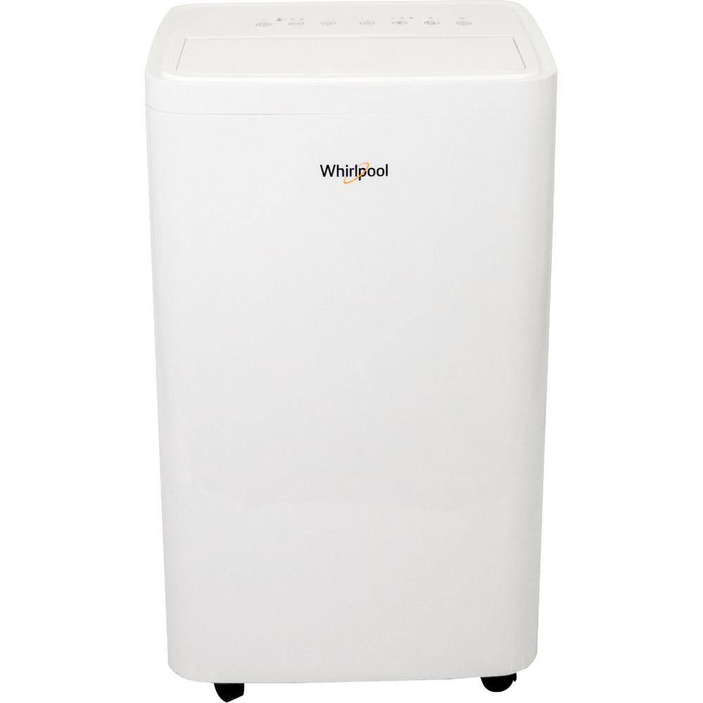 Whirlpool 8,300 BTU Portable Air Conditioner with Dehumidifier Cools 550 sq. ft with Remote, White