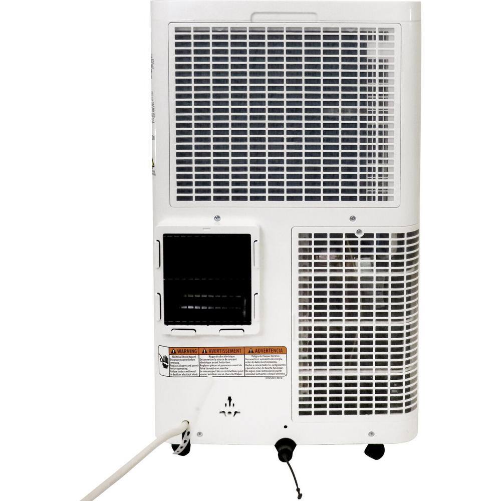 Whirlpool 8,300 BTU Portable Air Conditioner with Dehumidifier Cools 550 sq. ft with Remote, White