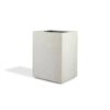 PolyStone Planters Cozumel Column 23 in. x 30 in. White Granite Composite Column Planter