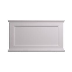 Mayne Fairfield 20 in. x 36 in. Self-Watering White Polyethylene Planter