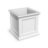 Mayne Fairfield 28 in. Square White Polyethylene Planter