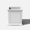 Veradek Brixton Series 20 in. Cube White Plastic Planter