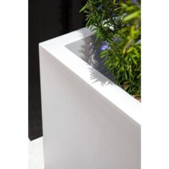Veradek Cube 22 in. Square White Plastic Planter
