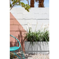 Veradek Demi 30 in. Rectangular White Plastic Long Planter (2-Pack)