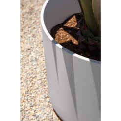 Veradek Kona 20 in. Round White Plastic Planter (2-Pack)