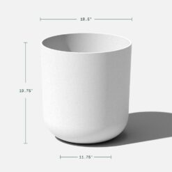 Veradek Kona 20 in. Round White Plastic Planter (2-Pack)
