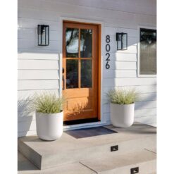 Veradek Kona 20 in. Round White Plastic Planter (2-Pack)