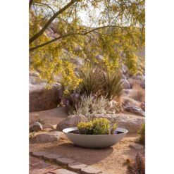 Veradek Lane Bowl 32 in. White Plastic Round Planter (2-Pack)