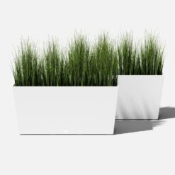 Veradek Midori 39 in. White Trough Plastic Planter (2-Pack)