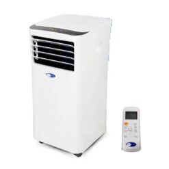 Whynter 7,000 BTU Portable Air Conditioner Cools 300 sq. ft. with Dehumidifier, Remote, and Filter in White