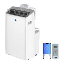 Whynter NEX 12,000 BTU Portable Air Conditioner Cools 600 sq.ft. with Dehumidifier and Wifi Enabled in White