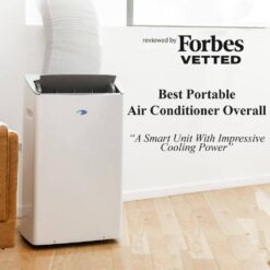 Whynter NEX 12,000 BTU Portable Air Conditioner Cools 600 sq.ft. with Dehumidifier and Wifi Enabled in White