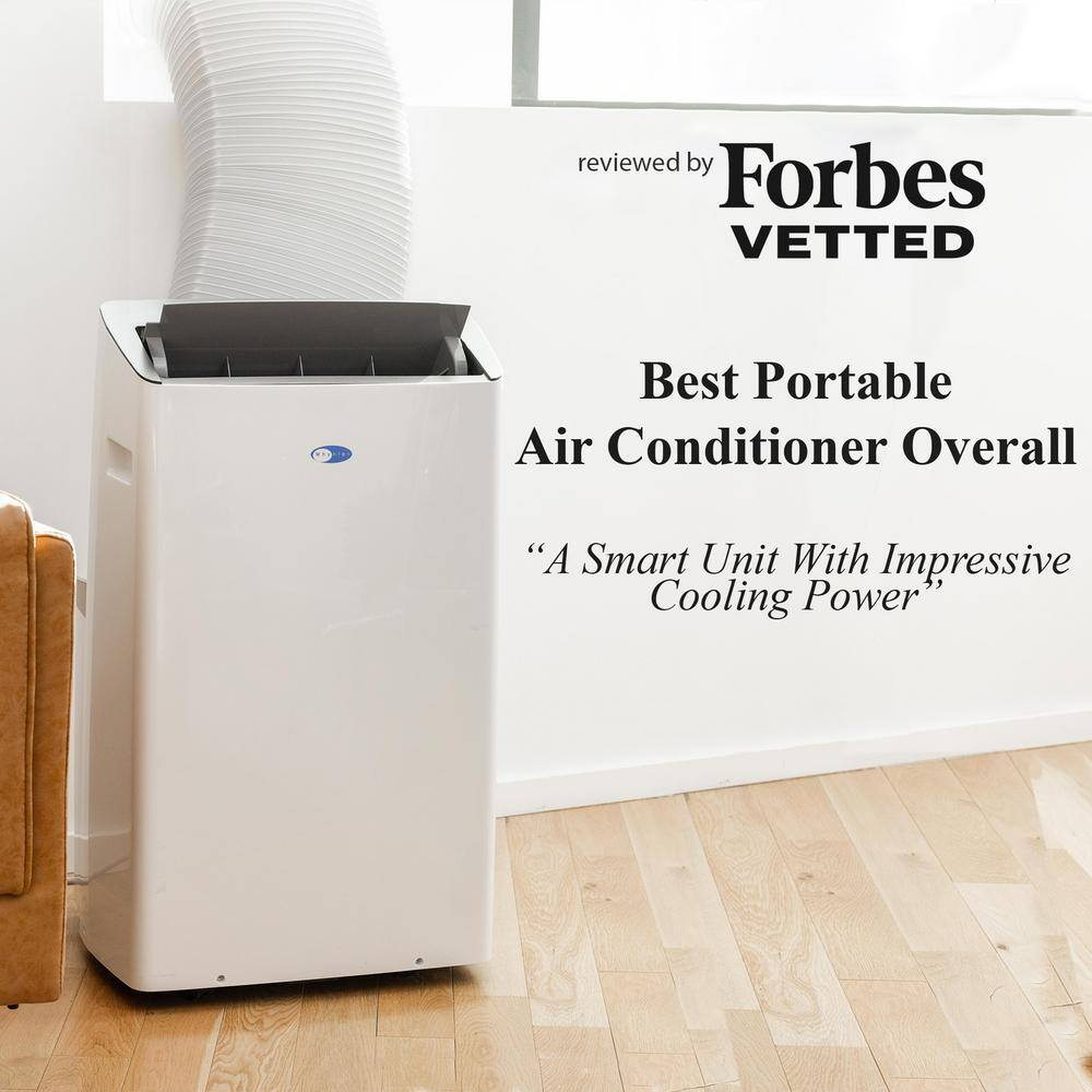 Whynter NEX 12,000 BTU Portable Air Conditioner Cools 600 sq.ft. with Dehumidifier and Wifi Enabled in White