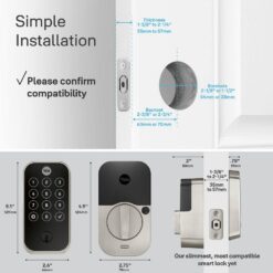 Yale Assure Lock 2; Smart Door Lock with WiFi and Touchscreen Keypad; Satin Nickel