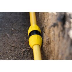 HOME-FLEX Underground 1/2in IPS New Install Kit (1)1/2inx100ft Pipe, (2)1/2in Couplers, (2)1/2in Meter Risers, Gas Line Detection