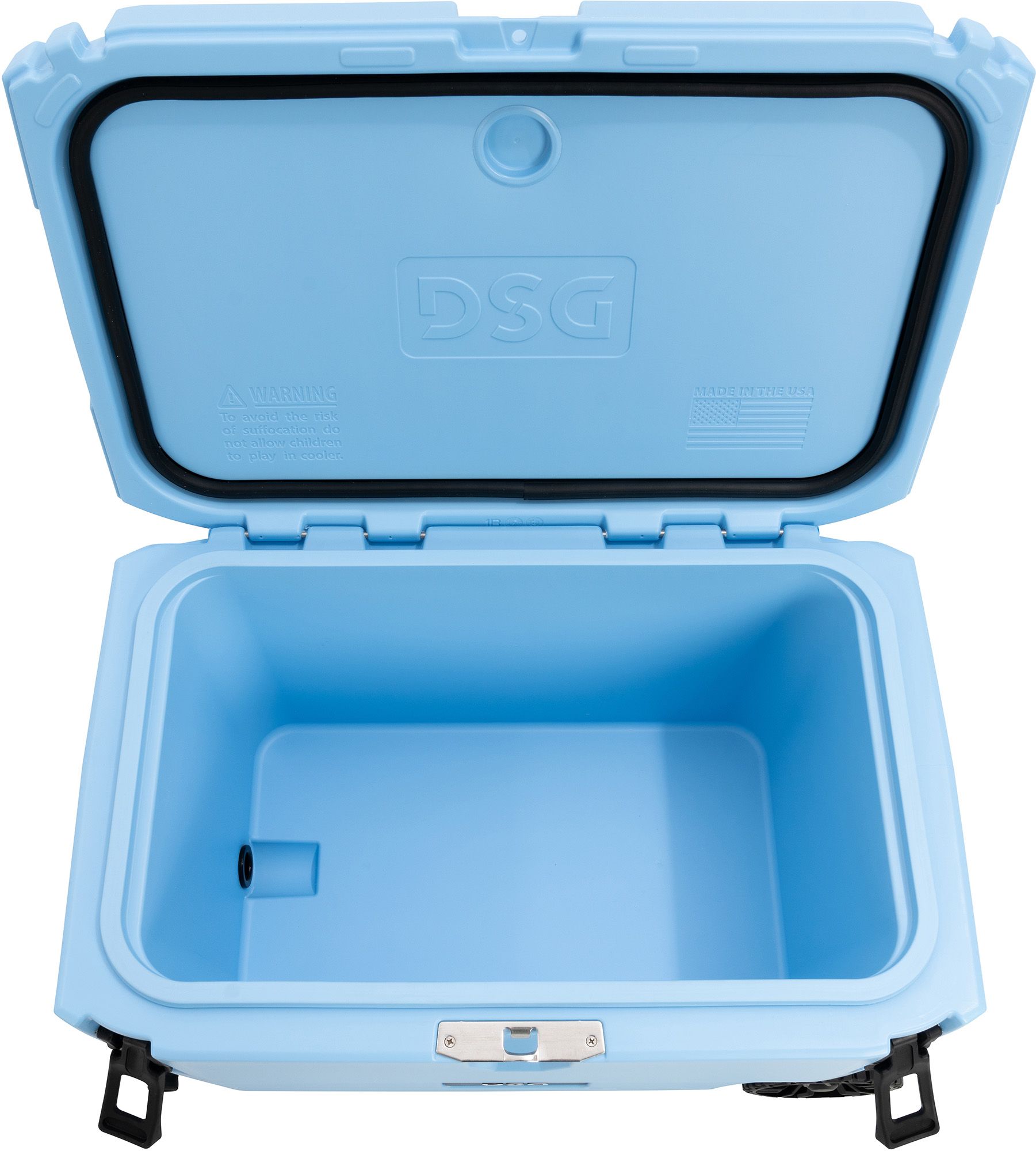 DSG Victory 65 Quart Hard Cooler with Wheels - Carolina Blue