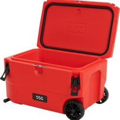 DSG Victory 65 Quart Hard Cooler with Wheels - Red