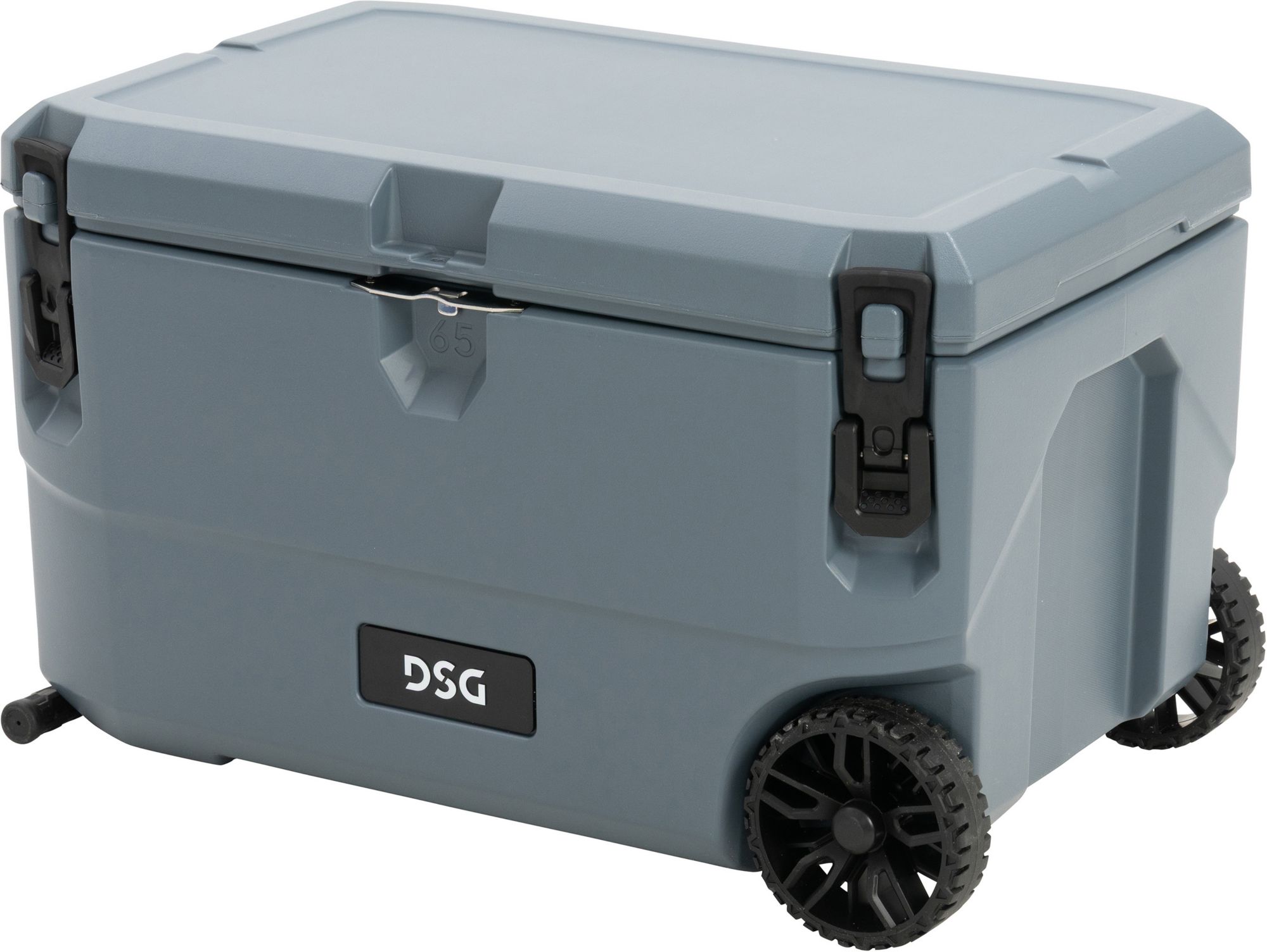 DSG Victory 65 Quart Hard Cooler with Wheels - Gray