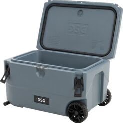 DSG Victory 65 Quart Hard Cooler with Wheels - Gray