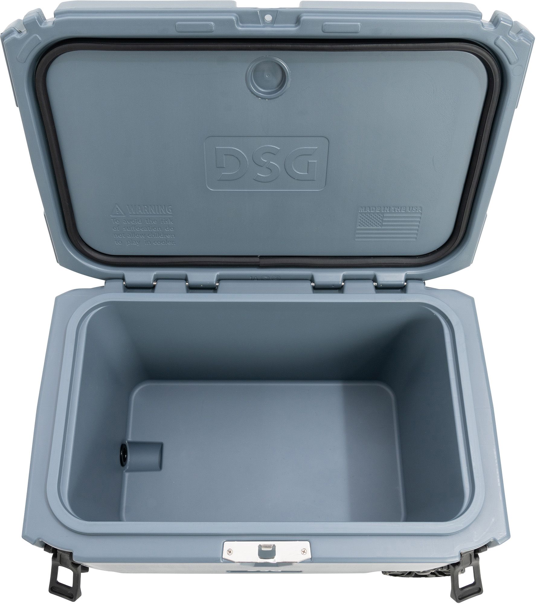 DSG Victory 65 Quart Hard Cooler with Wheels - Gray