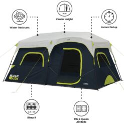 Core Equipment Instant Blockout Cabin 9 Person Tent