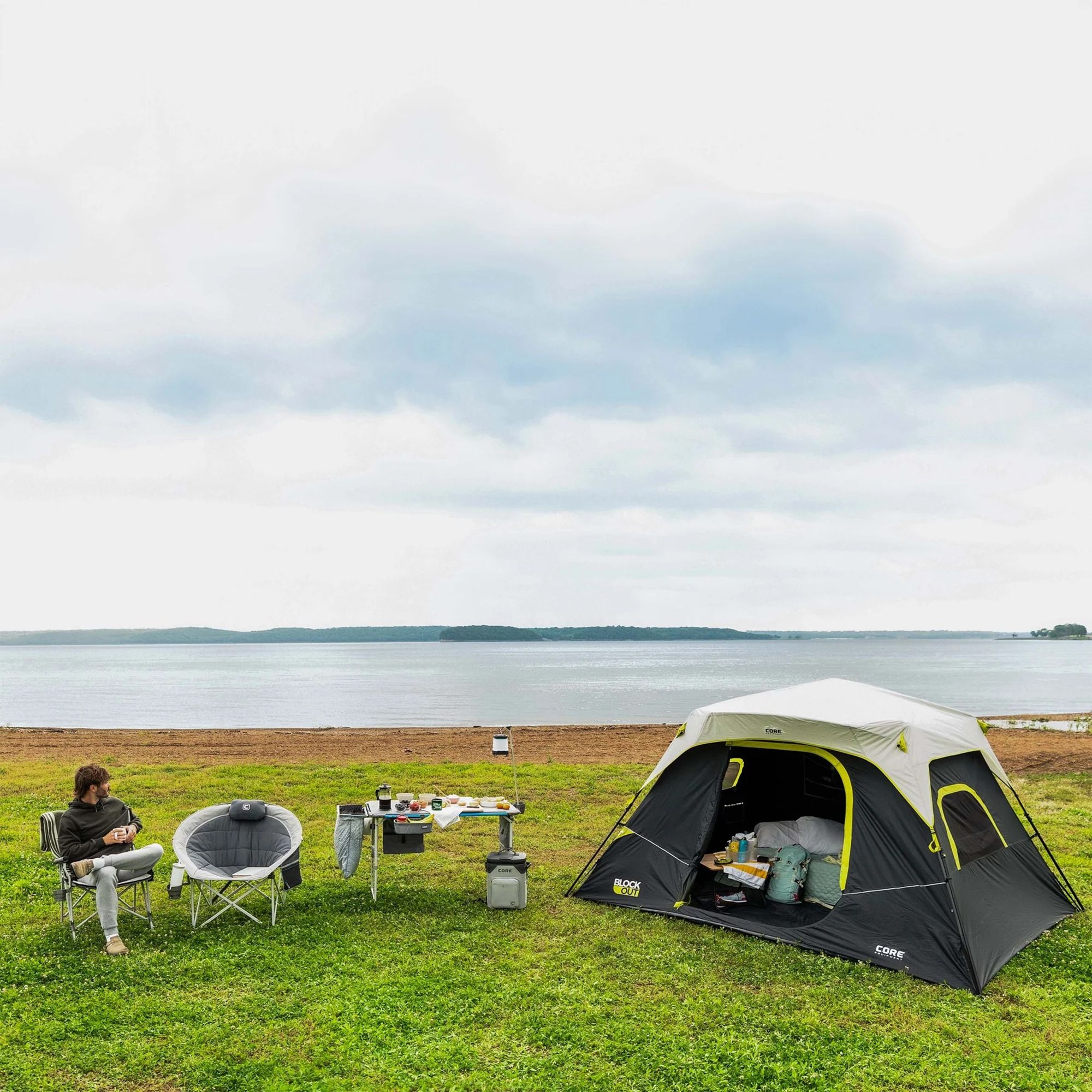Core Equipment Instant Blockout Cabin 6 Person Tent