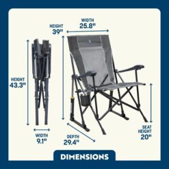 GCI RoadTrip Rocker, Mercury Gray