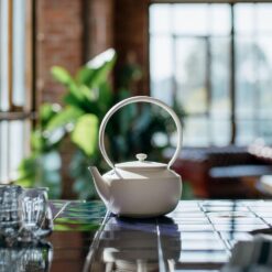 BALMUDA MoonKettle | Electric Kettle with Temp Control (122°F - 212°F) | HOLD & Keep Warm | White