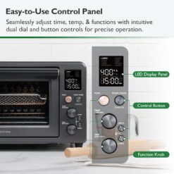 VAL CUCINA Infrared Heating Air Fryer Toaster Oven Combo