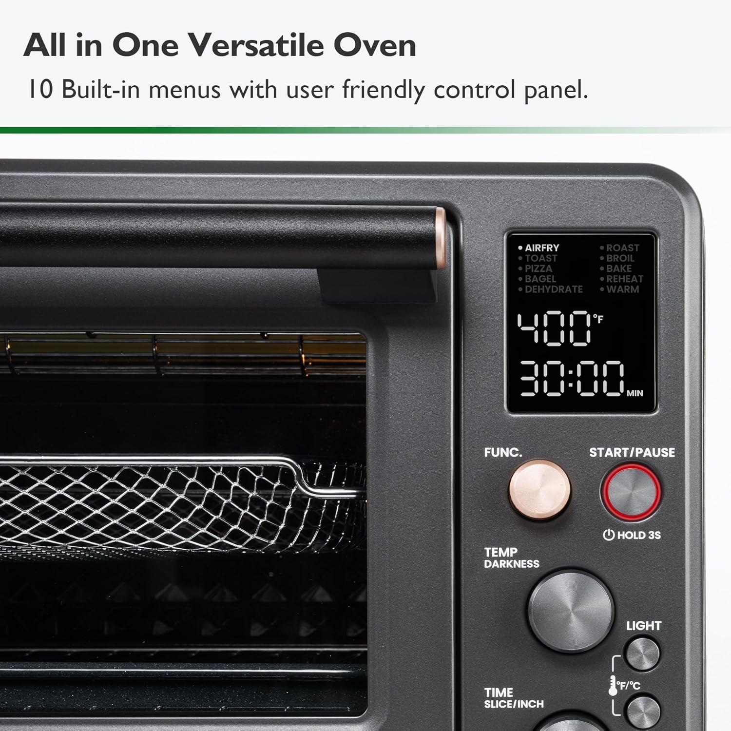 VAL CUCINA Infrared Heating Air Fryer Toaster Oven Combo