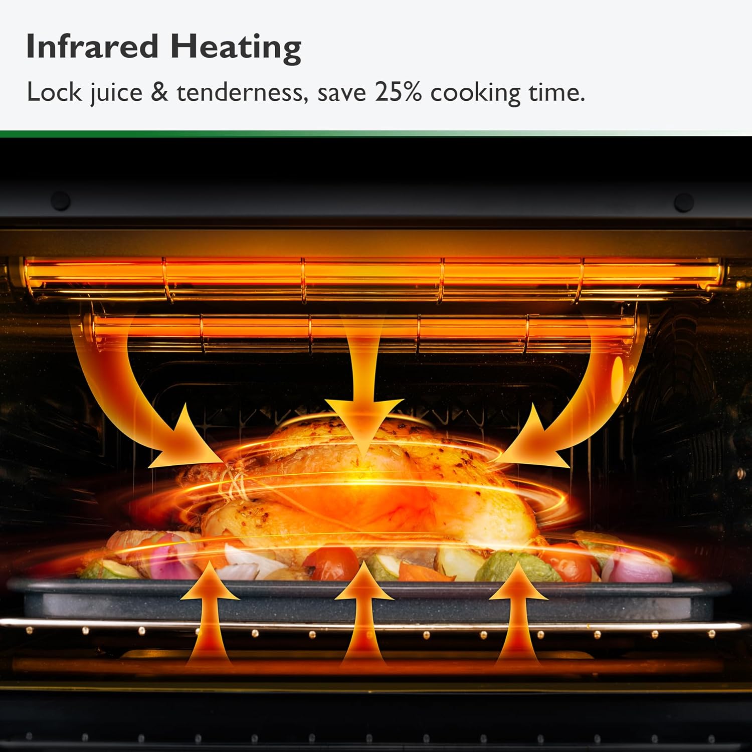 VAL CUCINA Infrared Heating Air Fryer Toaster Oven Combo