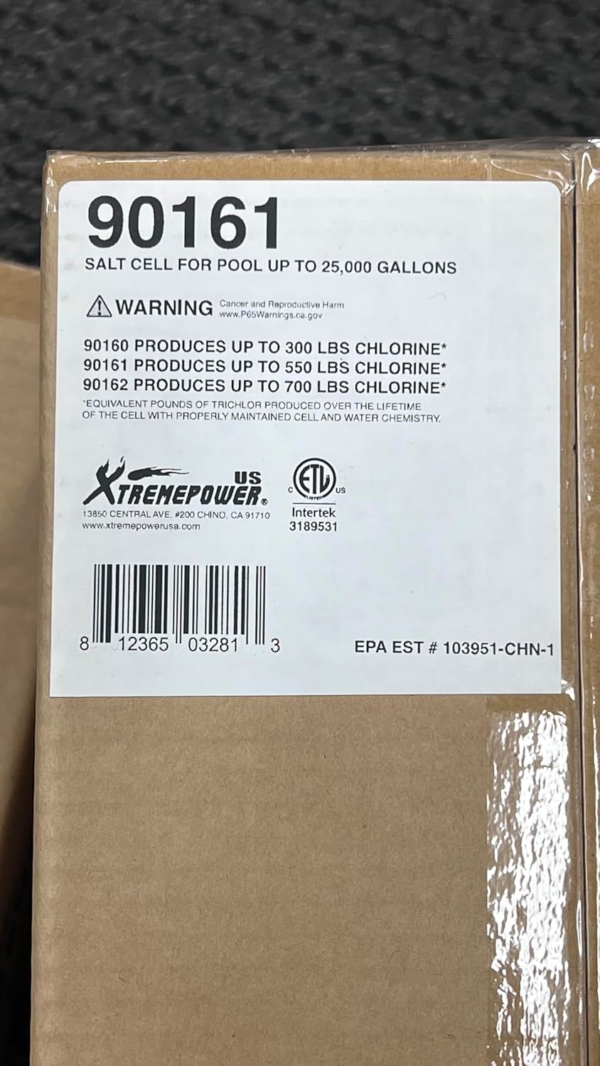 XtremepowerUS Chlorination Salt Cell Plate In-Ground Swimming Pool Up to 25,000 Gallons Compatible with Hayward W3AQR9 Temp. Sensor w/Cleaning Stand