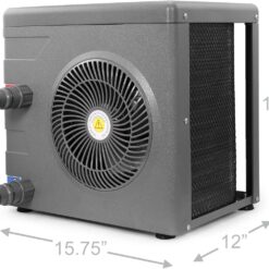 XtremepowerUS 14,800BTU/HR Pool Heater for 4,000 Gallons Above Ground Pools, Pool Heat Pump Pool Titanium Heat Exchanger, 115V