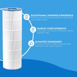 XtremepowerUS Replacement 4-Pack Pool Filter Cartridge 175 sq. ft for PLF175A, C1750 Series, CX1200-RE, CX1750RE, PXC175, PA175, C-8417, FC-1294