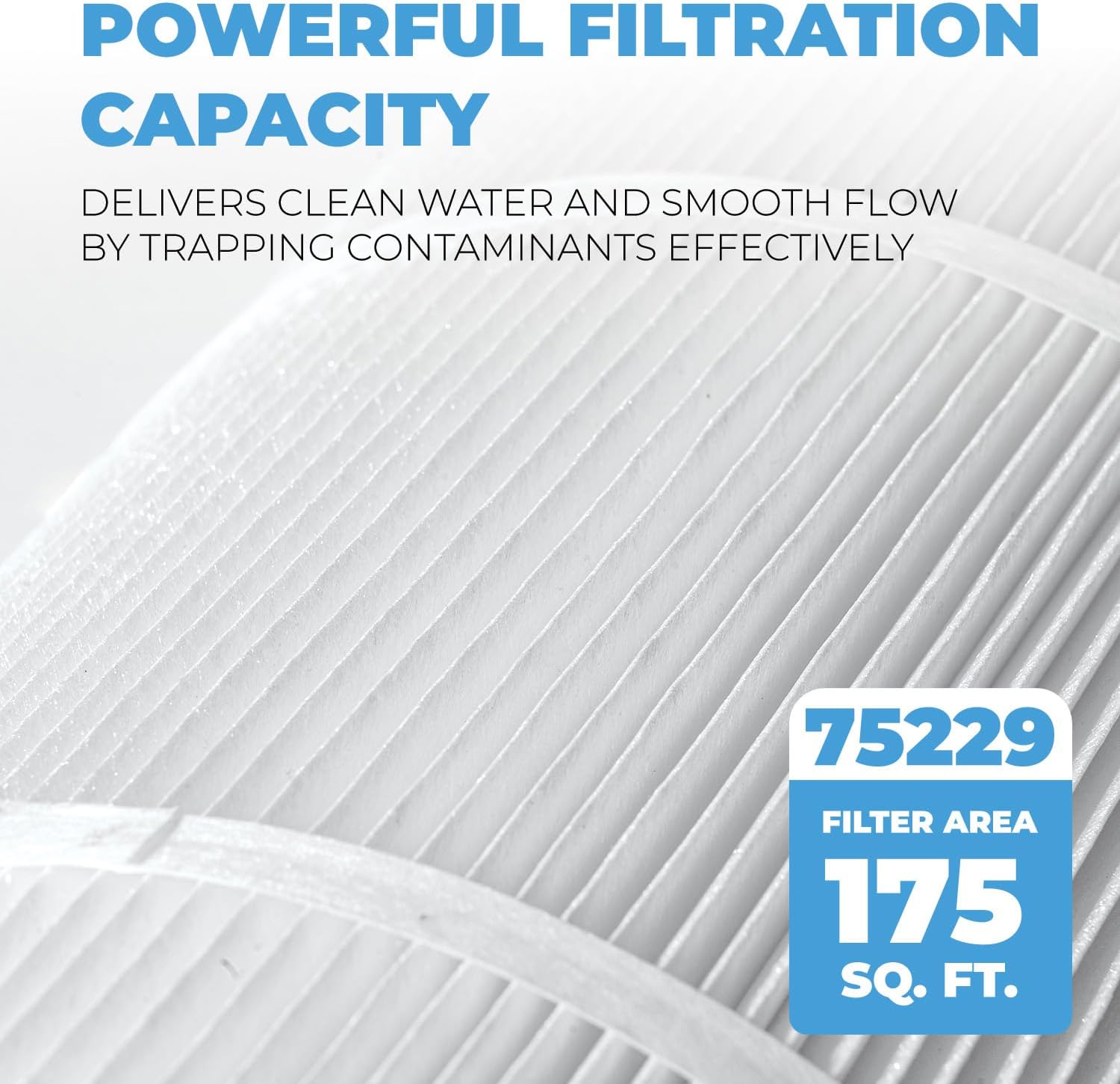 XtremepowerUS Replacement 4-Pack Pool Filter Cartridge 175 sq. ft for PLF175A, C1750 Series, CX1200-RE, CX1750RE, PXC175, PA175, C-8417, FC-1294