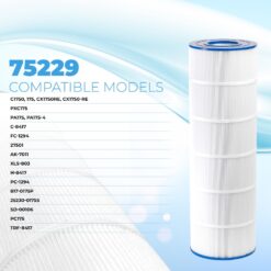 XtremepowerUS Replacement 4-Pack Pool Filter Cartridge 175 sq. ft for PLF175A, C1750 Series, CX1200-RE, CX1750RE, PXC175, PA175, C-8417, FC-1294