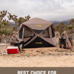 FanttikOutdoor Alpha C4 Ultra Camping Tent 4 Person Pop Up Instant Cabin