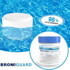 Bromine Tablets for SPA Hot Tub 1lb 50LB Tabs Brominating Tablets Booster Eliminates Bacteria Algae Soft Water Feel No Chlorine Odor Chemical Sanitizer (50 LB)