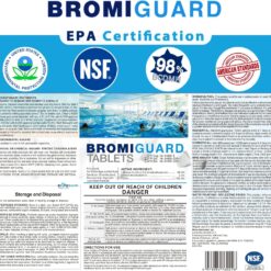 Bromine Tablets for SPA Hot Tub 1lb 50LB Tabs Brominating Tablets Booster Eliminates Bacteria Algae Soft Water Feel No Chlorine Odor Chemical Sanitizer (50 LB)